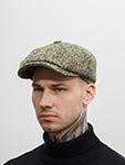 Кепка STETSON арт. 6840606 HATTERAS DONEGAL EF (зеленый / бежевый)